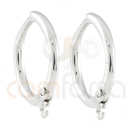 Criolla 12 mm con anilla plata 925ml