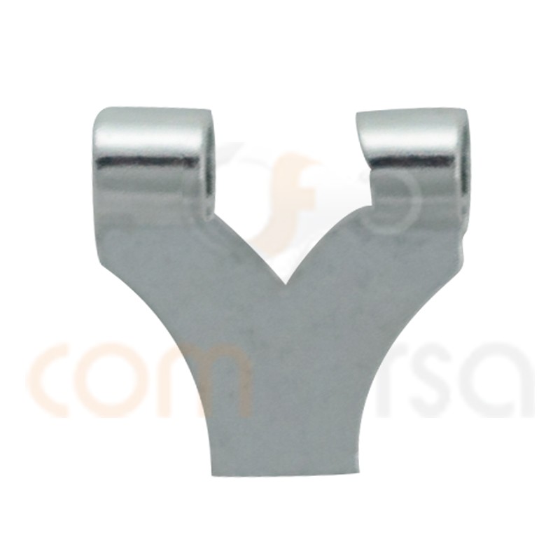 Taco mediano omega 8 x 6mm plata 925 ml