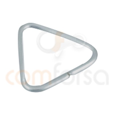 Anilla abierta triangular 8mm plata 925 ml