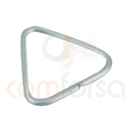 Anilla abierta triangular 8mm plata 925 ml