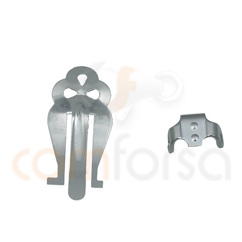 Sterling silver 925 big clip lock system 21 x 10 mm