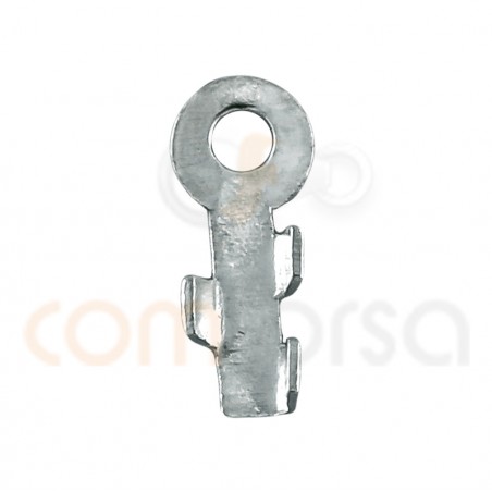 Grapa con anilla 2.5x7mm plata 925