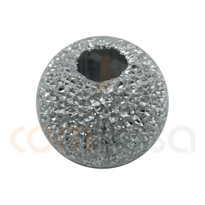 Sterling silver 925 Round laser cut bead 4 mm