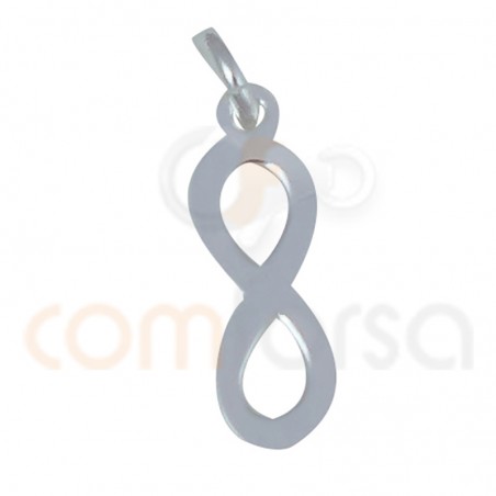 Sterling silver 925ml infinity pendant 5 x 16 mm