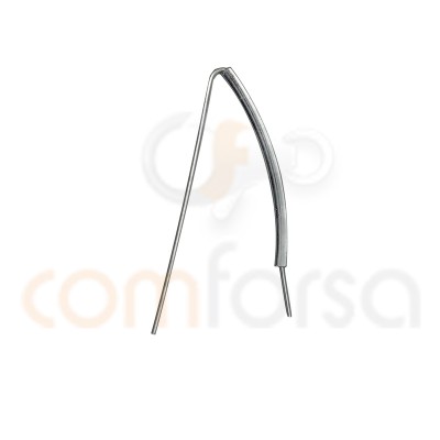 Sterling silver 925 V-shaped Ear wire 12 x 40 mm