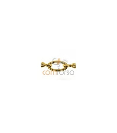 Sterling silver gold plated 925 clasp with cups