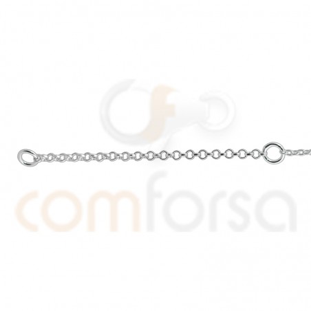 Sterling silver 925 gold-plated balls anklet