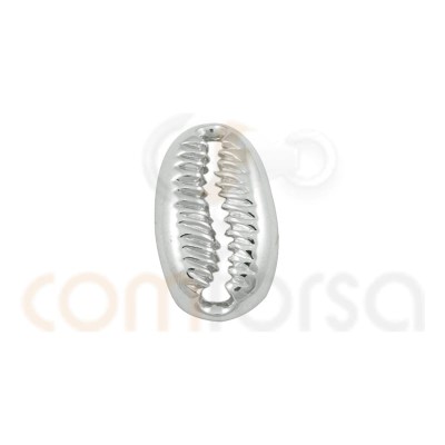 Colgante concha 14 x 8mm plata 925 chapada en oro