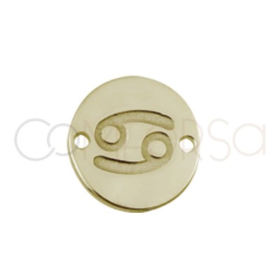 Entrepieza horóscopo Cáncer bajo relieve 10 mm plata 925