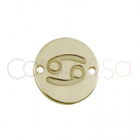 Entrepieza horóscopo Cáncer bajo relieve 10 mm plata 925