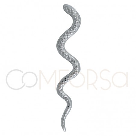 Colgante serpiente 70 mm plata 925