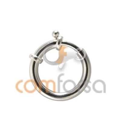 Sterling silver 925 large bolt clasp without jumprings 22 mm