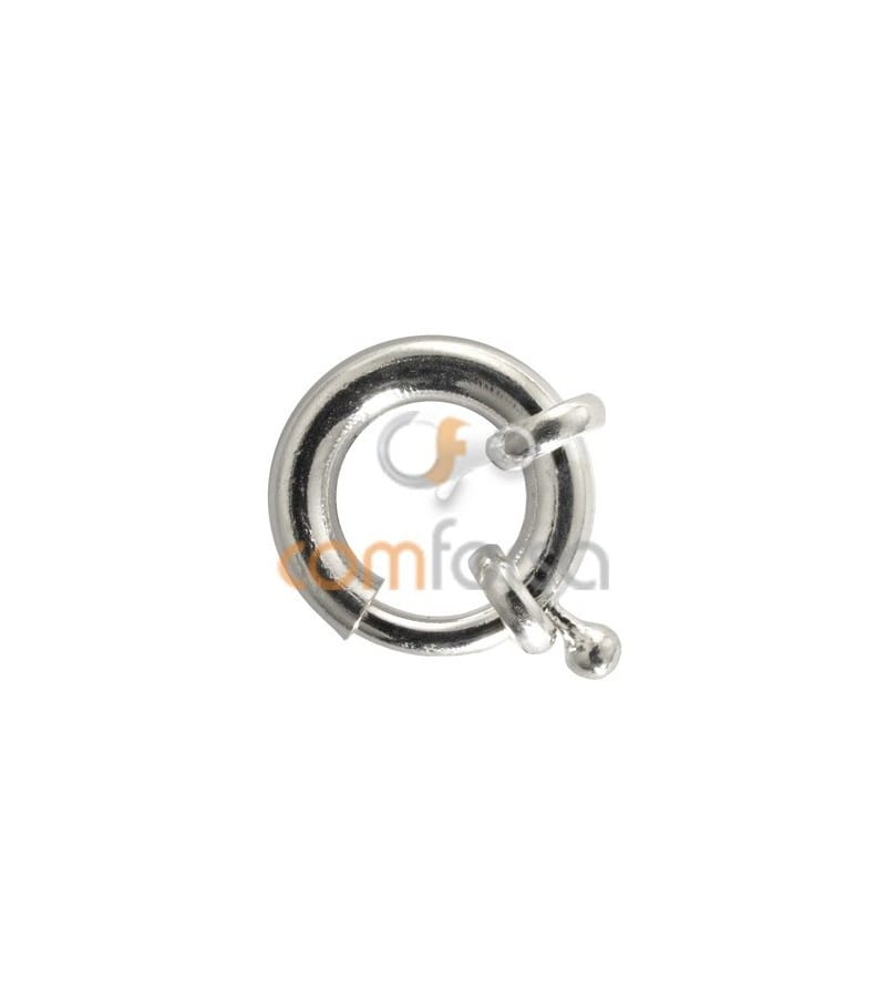 Sterling silver 925 large bolt clasp without jumpring 16 mm