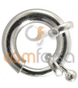 Maxi broche de argolla sin asas 16 mm plata 925 ml