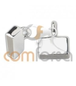 Terminal plano con asa 7 x 2.5mm plata 925ml