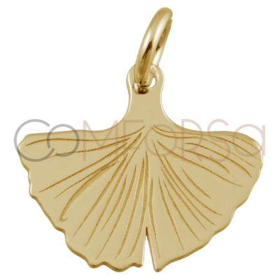 Sterling silver 925 gold plated mermaid tail pendant 14 x 12mm