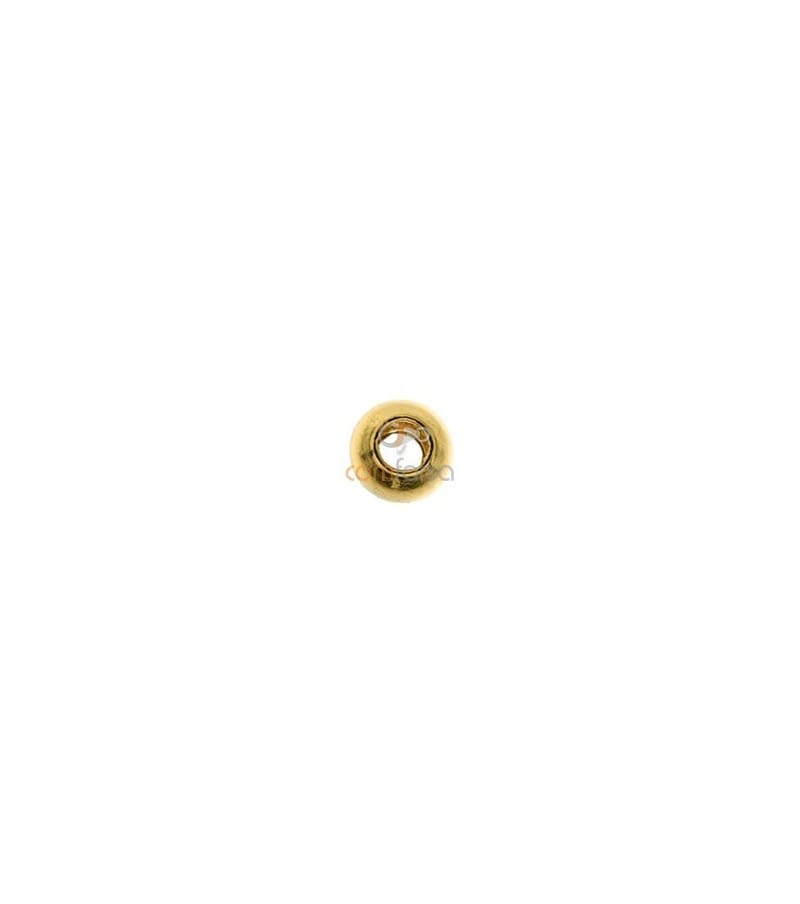 18kt Yellow gold round bead  2 mm