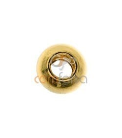 18kt Yellow gold round bead  2 mm