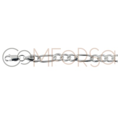 Sterling silver 925ml Figaro chain 6 mm
