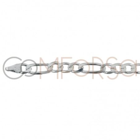 Cadena 3x1 6mm plata 925 ml