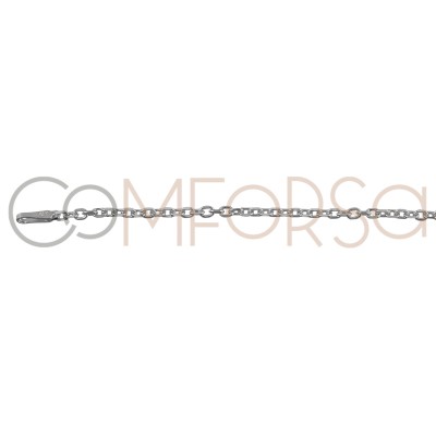 Sterling silver 925 forçat chain 2.2 x 1.8 mm