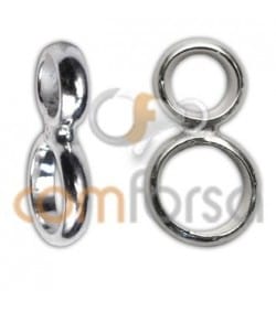 Anilla doble reforzada 6 + 8mm plata 925ml