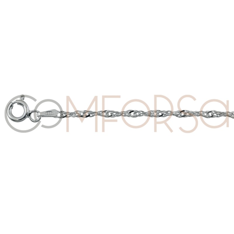 Cadena singapore 2.5mm plata 925ml