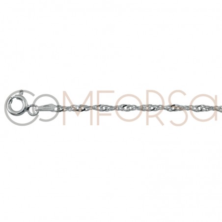 Cadena singapore 2.5mm plata 925ml