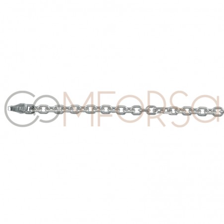 Sterling silver 925 forçat chain 5 x 3 mm