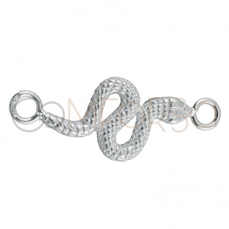 Sterling silver 925 snake connector 16 x 8 mm