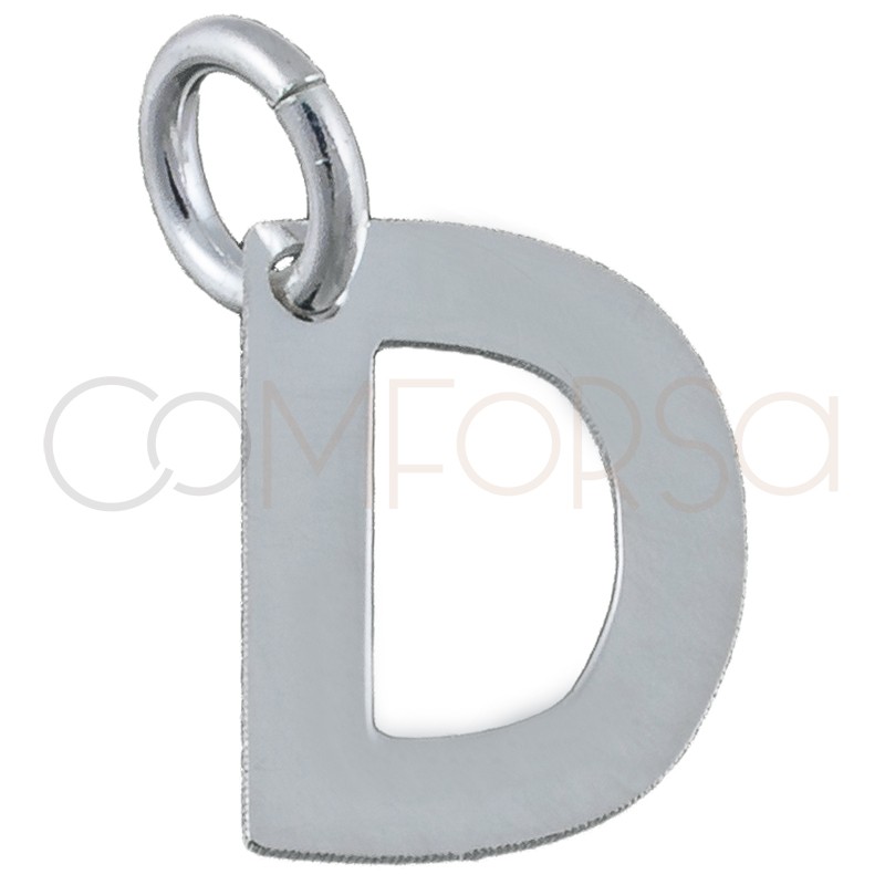 Dije letra D plata 925 con baño de oro