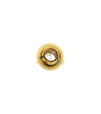 18kt Yellow gold round bead  3 mm