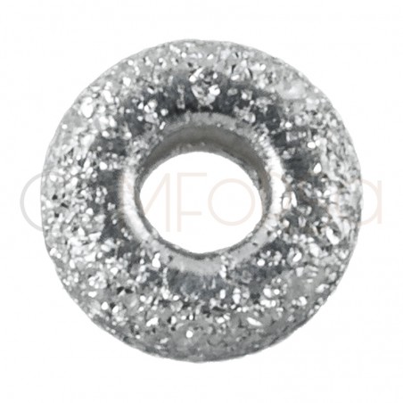 Sterling silver 925 laser cut donut 3 mm