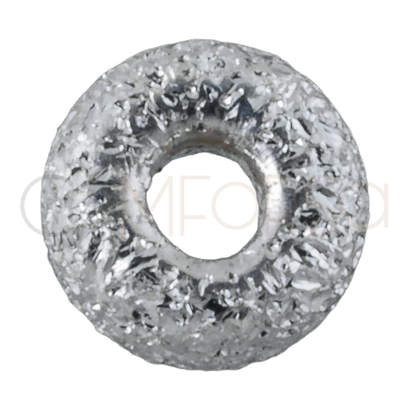 Donut diamantado 4mm plata 925ml