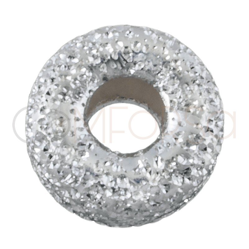 Donut diamantado 5mm plata 925ml