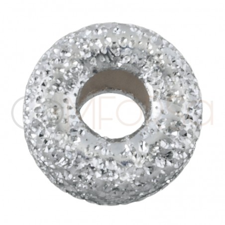 Donut diamantado 5mm plata 925ml