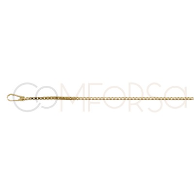 Gold plated Sterling silver 925ml 1 mm venetian chain