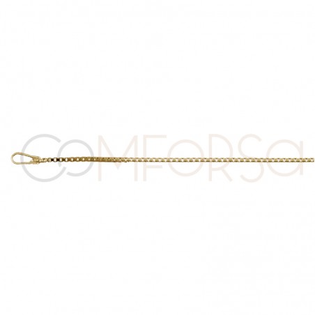 Gold plated Sterling silver 925ml 1 mm venetian chain