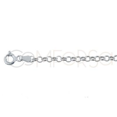 Sterling silver 925ml rolo chain  3.5 x 2.2 mm