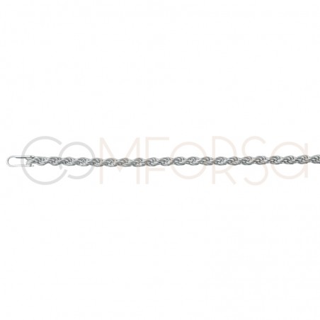 Cadena cordón salomónico 1.7mm plata 925ml