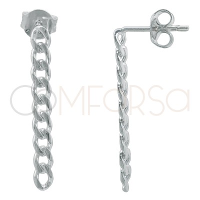 Sterling silver 925 chain earring 30mm