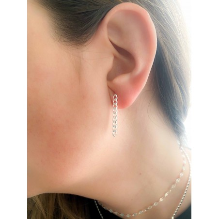 Sterling silver 925 chain earring 30mm