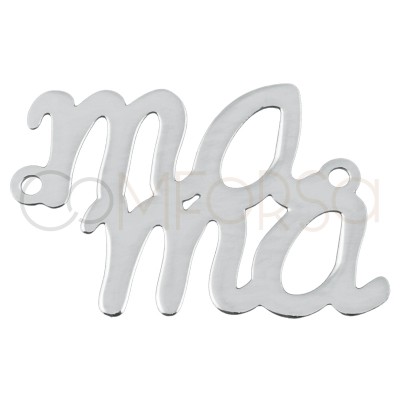 Sterling silver 925 mama connector 14x20mm