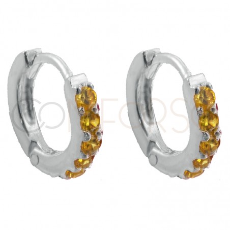 Mini criolla Light Gold 10mm plata chapada en oro