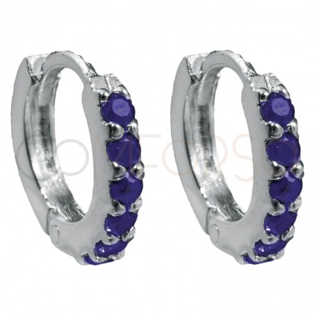 Mini criolla Tanzanite 10mm plata 925