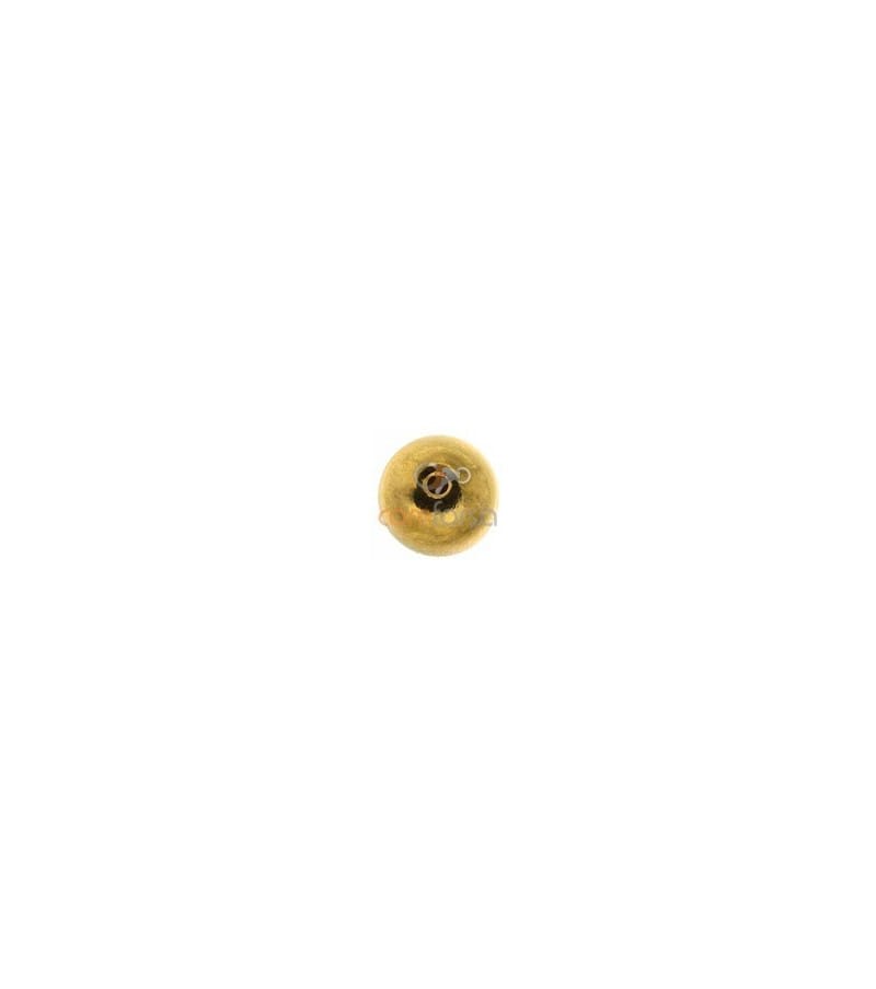 18kt Yellow gold round bead  4 mm