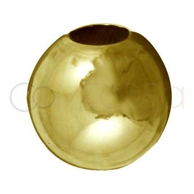 Bola 6 mm (2.4 mm) plata chapada en oro