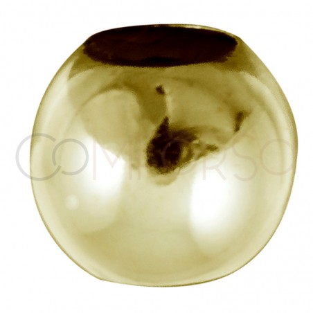 Bola 8mm (4.5mm) plata chapada en oro