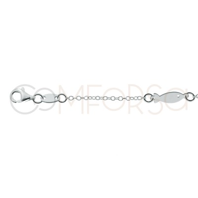 Sterling silver 925 marine animals anklet