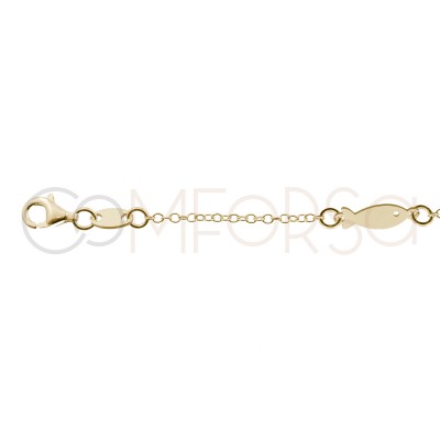 Sterling silver 925 marine animals anklet